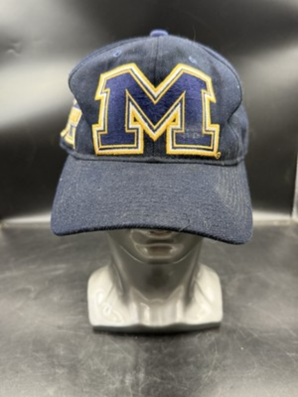 Vintage Michigan Wolverines Blue Fitted Hat Size 7 Zephyr NCAA Cap